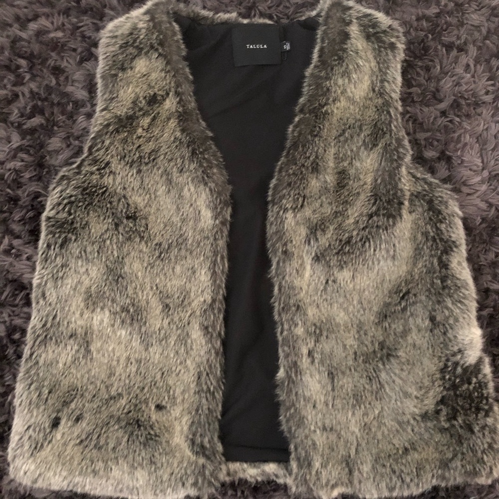 Faux fur vest